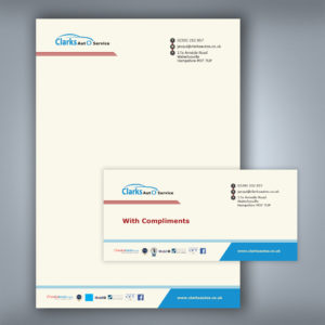 compliment slips and letterhead